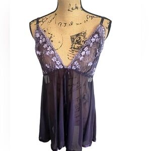 Sexy Nighty in Purple And Lilac Queen One Size